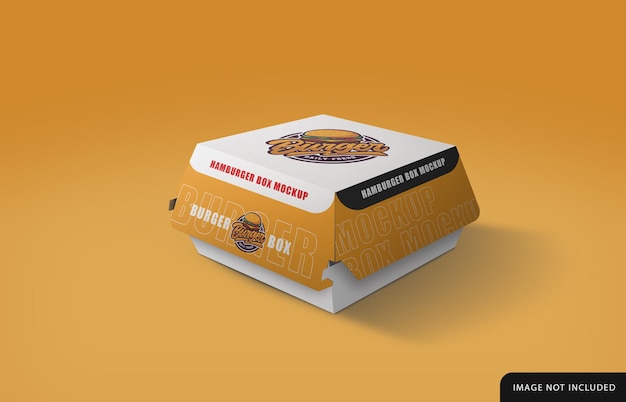 Diseño de maqueta de burger box