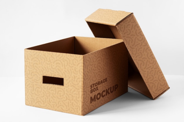 Diseño de maqueta de caja de almacenamiento