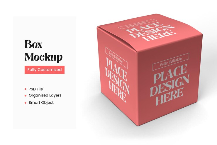 Diseño de maqueta de caja PSD