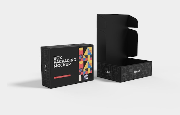 PSD diseño de maqueta de caja