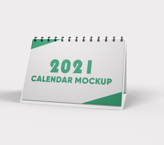 Diseño de maqueta de calendario aislado