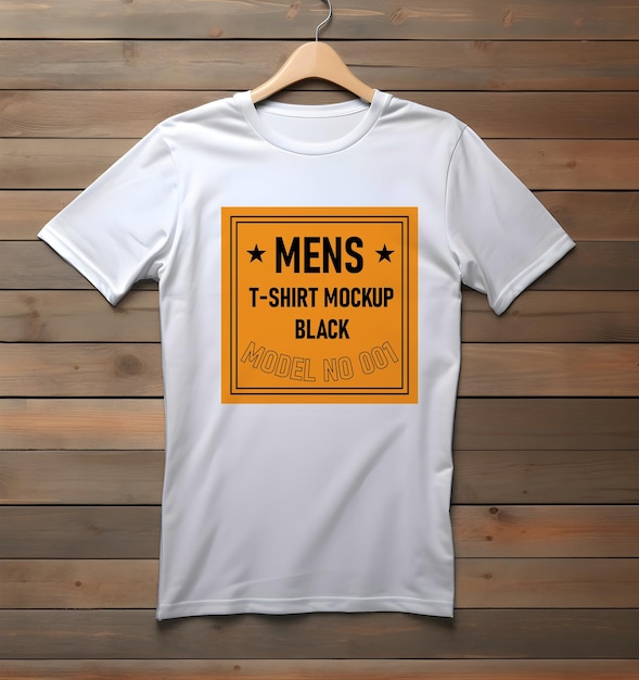 Diseño de maqueta de camiseta colgada para hombres