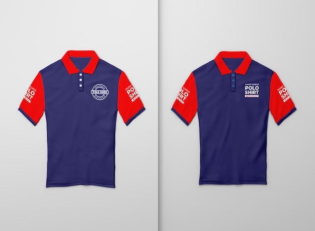 Diseño de maqueta de camiseta polo