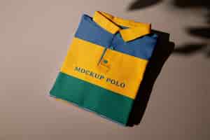 PSD diseño de maqueta de camiseta polo.
