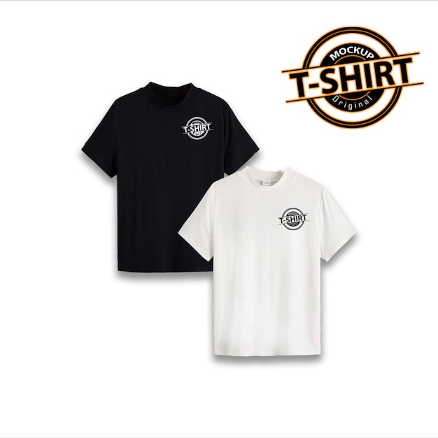 PSD diseño de maqueta de camiseta que es simple y bueno para el uso diario