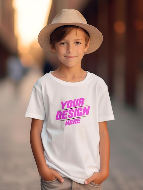 PSD diseño de maqueta de camiseta.