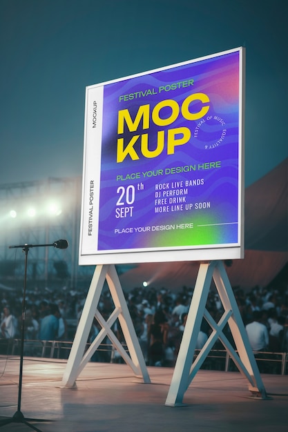 Diseño de la maqueta del cartel del festival