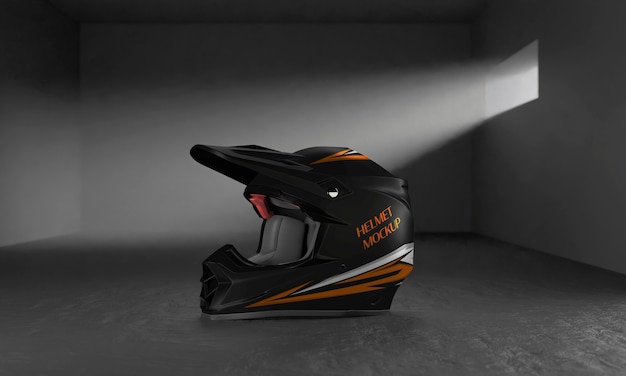 Diseño de maqueta de casco de moto