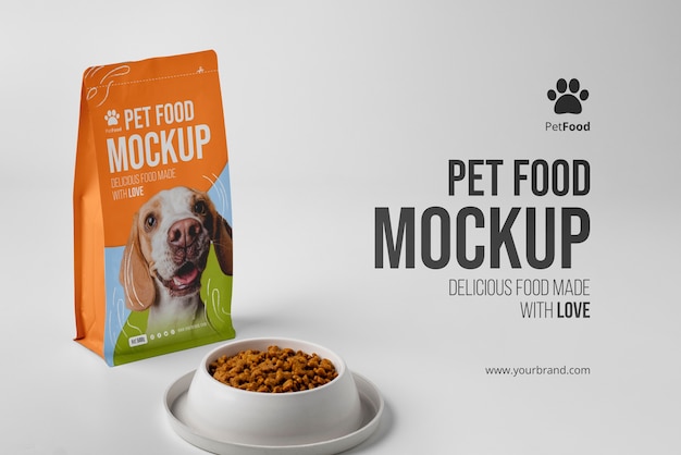 Diseño de maqueta de empaque de alimentos para mascotas