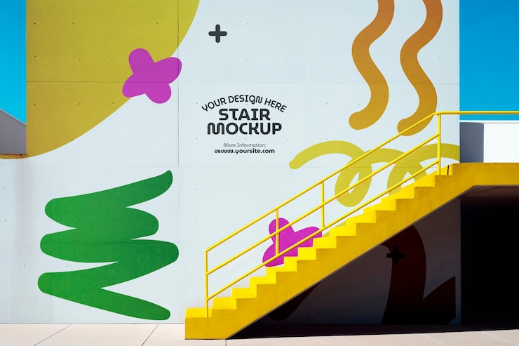 PSD diseño de la maqueta de la escalera