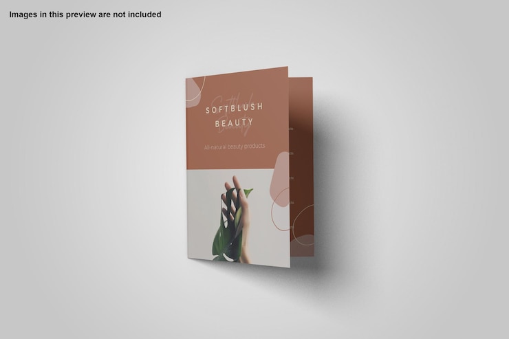 diseño de maqueta de folleto bifold a4