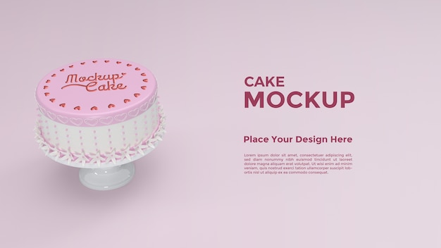 Diseño de maqueta de glaseado de pastel