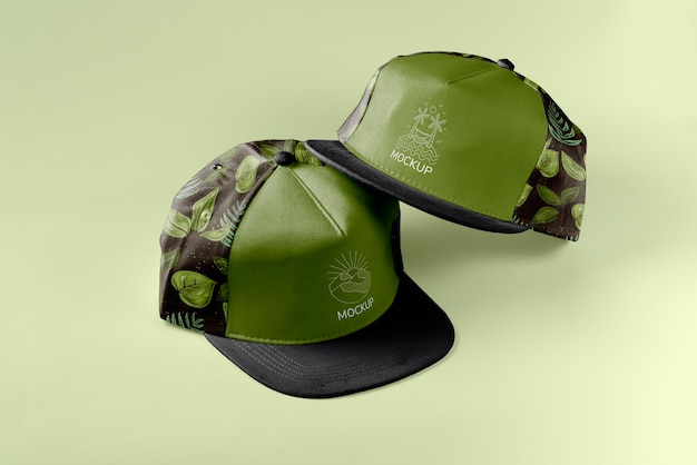 PSD diseño de maqueta de gorra snapback