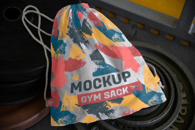 PSD diseño de maqueta de gymsack