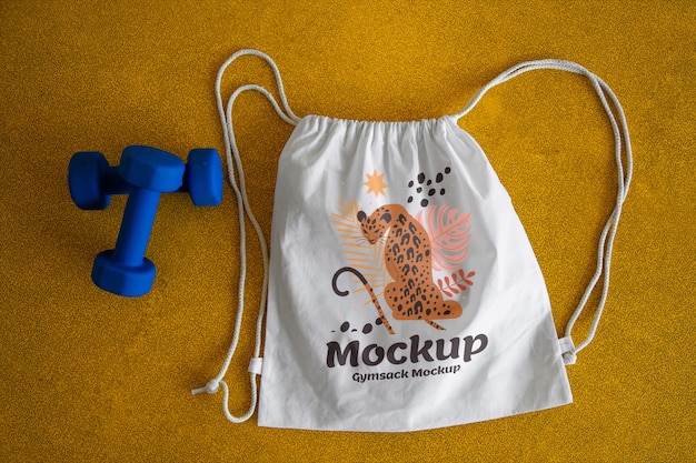 PSD diseño de maqueta de gymsack