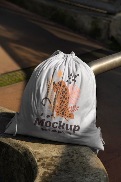 PSD diseño de maqueta de gymsack