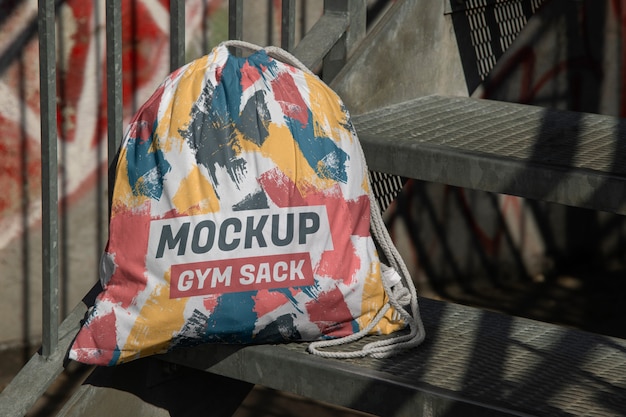 PSD diseño de maqueta de gymsack