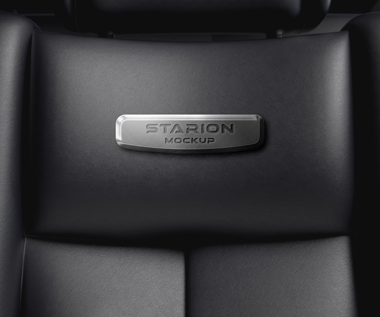 PSD diseño de maqueta del interior del automóvil