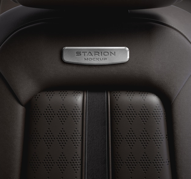 Diseño de maqueta del interior del automóvil