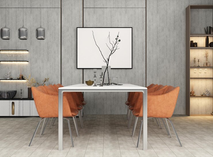 PSD diseño de maqueta interior moderno y sofá