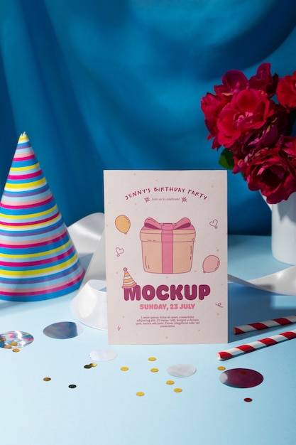 Diseño de maqueta de invitación de quinceañera.