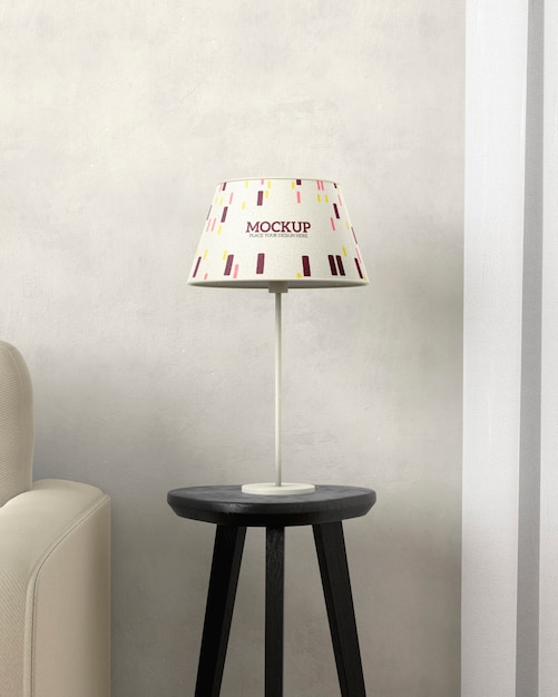 PSD diseño de maqueta de lámpara para decoración de habitaciones.