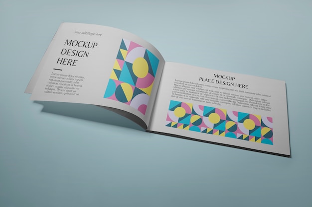 Diseño de maqueta de libro/álbum apaisado