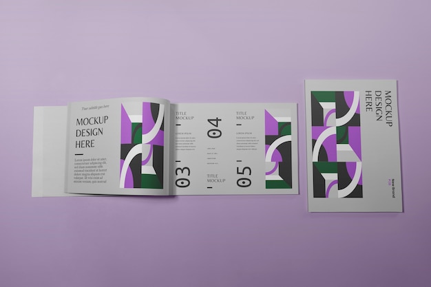 Diseño de maqueta de libro/álbum apaisado