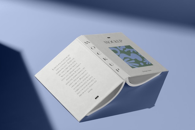 Diseño de maqueta de libro de tapa dura