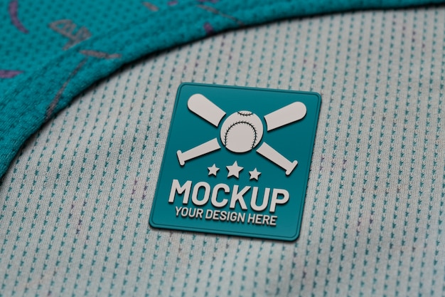 Diseño de maqueta de logotipo en material de caucho/látex