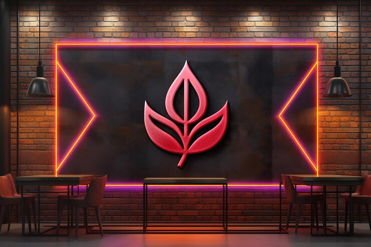 PSD diseño de maqueta de logotipo psd