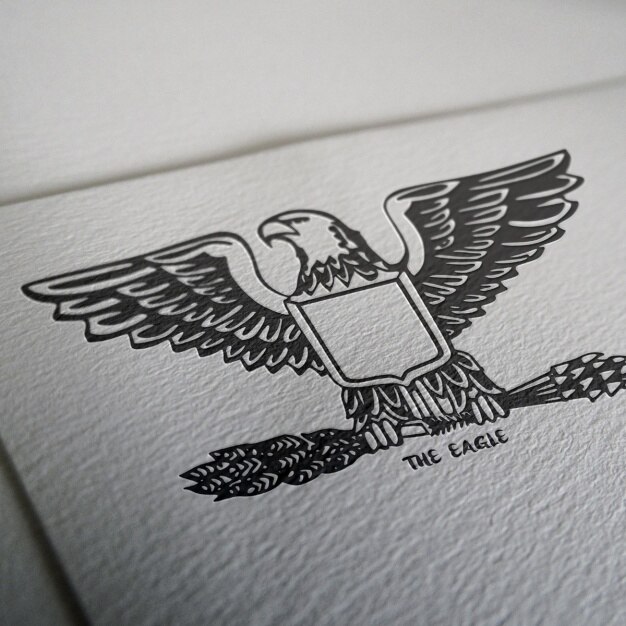 PSD diseño de la maqueta del logotipo