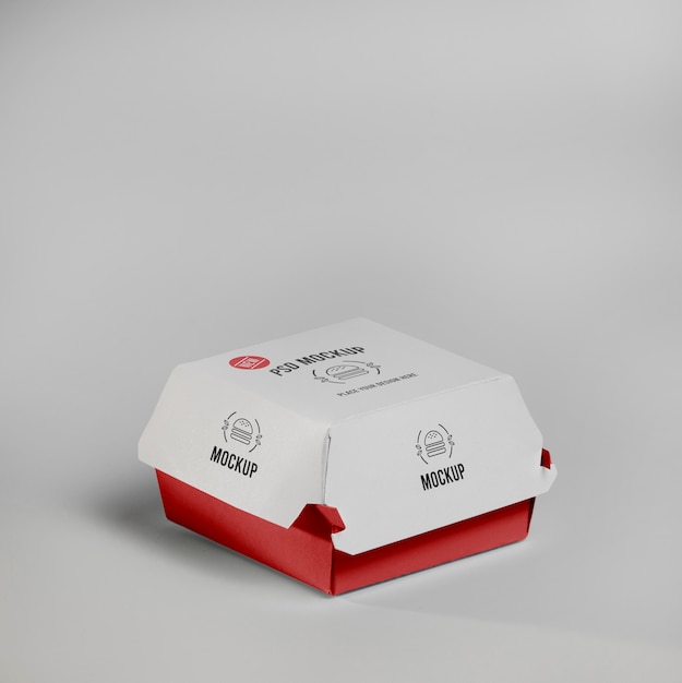PSD diseño de maqueta de marca de comida rápida