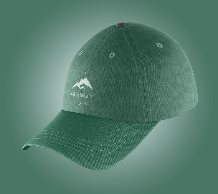 PSD diseño de maqueta para la marca de la gorra