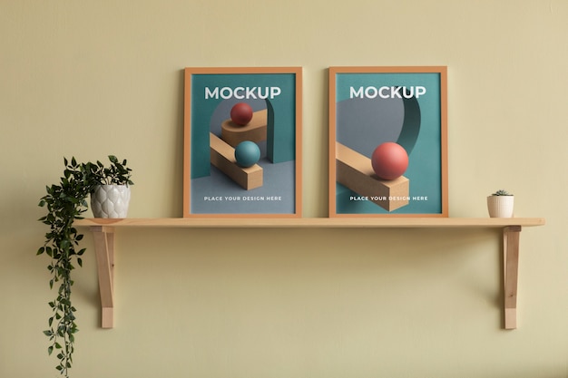Diseño de maqueta de marco de fotos