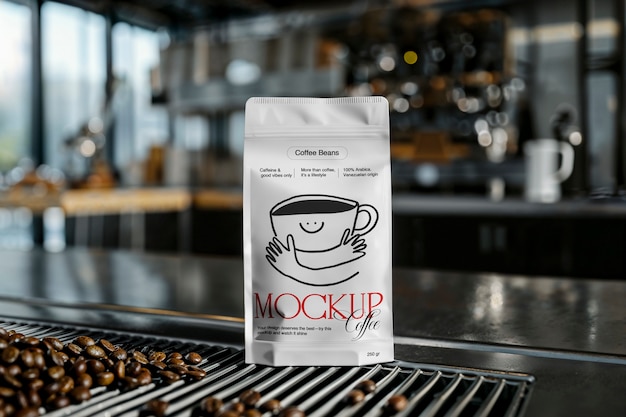 Diseño de maqueta de marketing de la cafetería