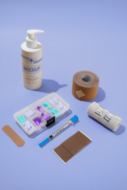 Diseño de maqueta de material médico.