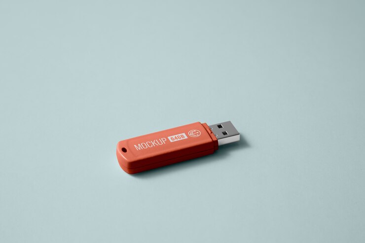 PSD diseño de maqueta de memorias usb