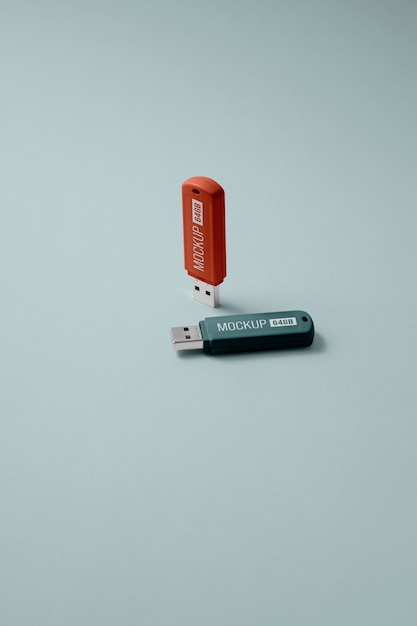 PSD diseño de maqueta de memorias usb