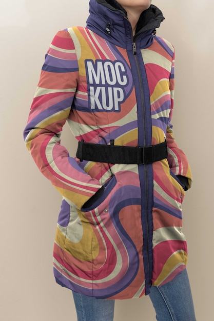 Diseño de maqueta de moda anorak