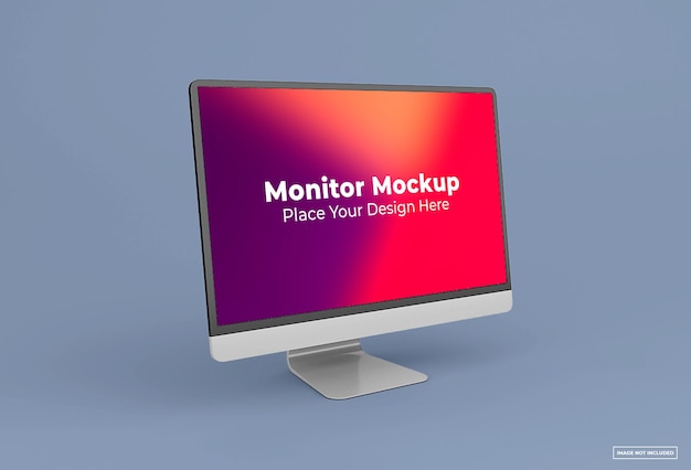 diseño de maqueta de monitor de computadora moderno