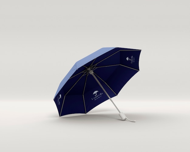 PSD diseño de maqueta de paraguas