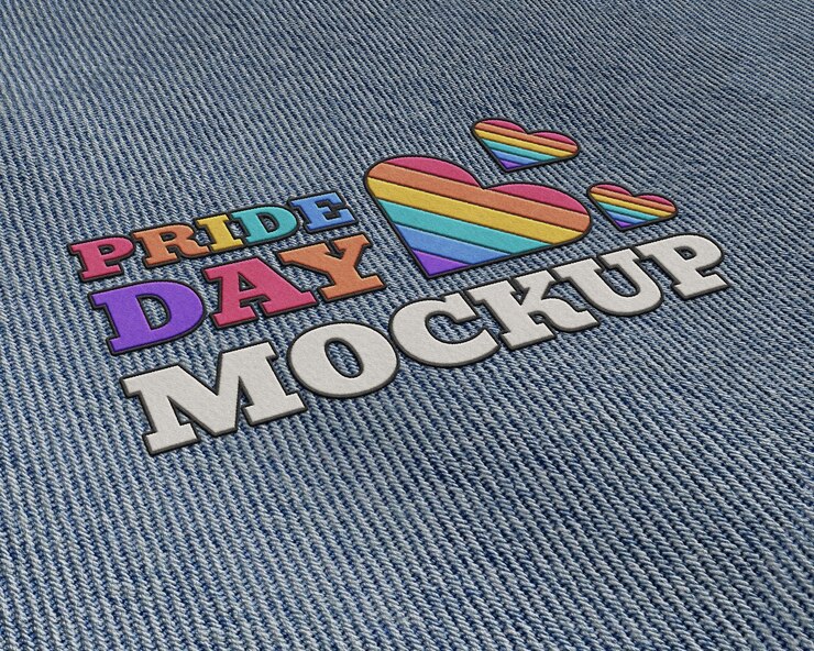 PSD diseño de maqueta del parche del día del orgullo