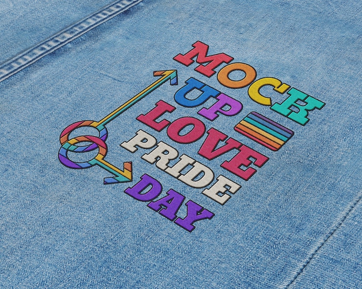 PSD diseño de maqueta del parche del día del orgullo