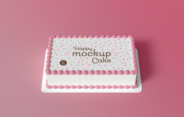 Diseño de maqueta de pastel delicioso