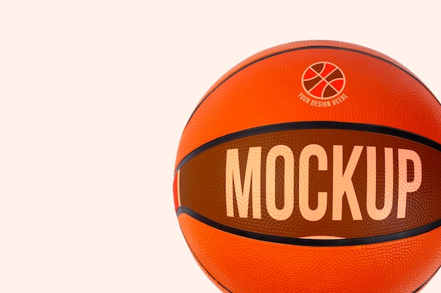 Diseño de maqueta de pelota de baloncesto