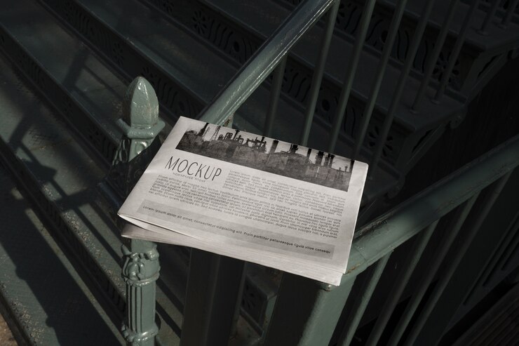 PSD diseño de maqueta de periódico