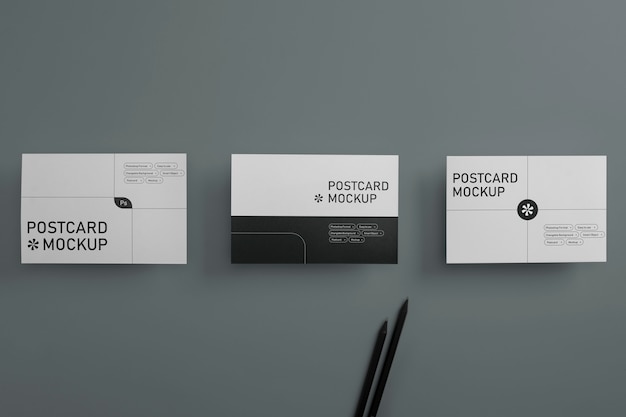 Diseño de maqueta de postal real