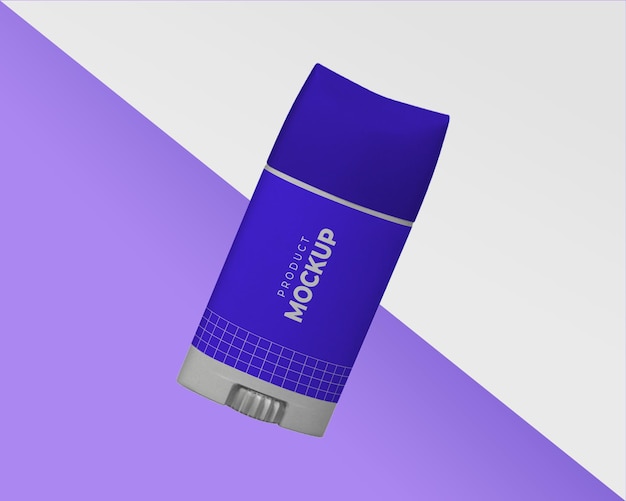 Diseño de maqueta de producto cosmético.