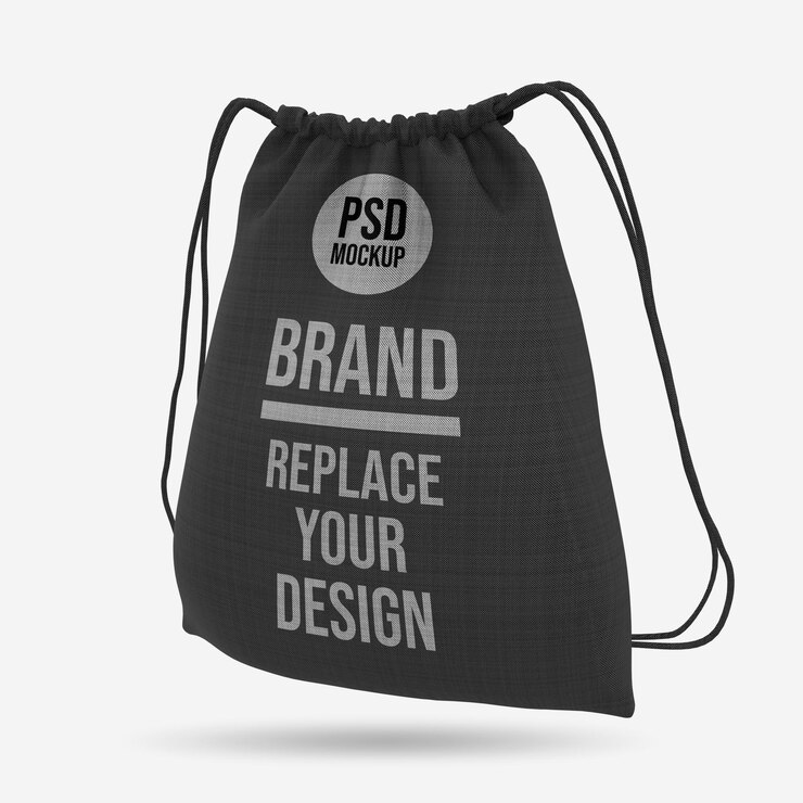 Diseño de maqueta de renderizado 3D de bolsa de asas